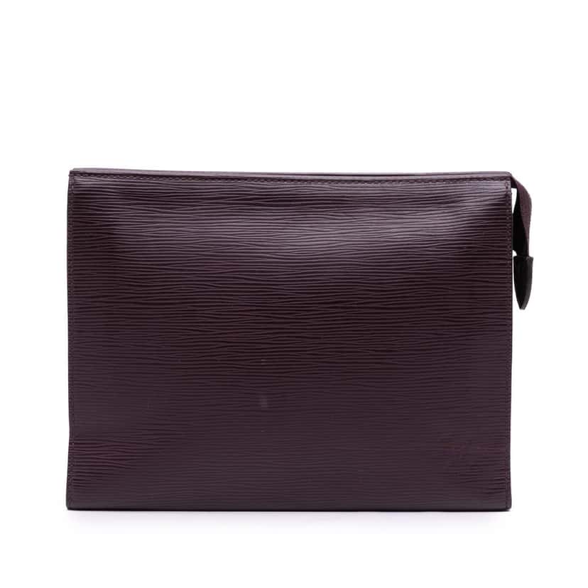 Louis Vuitton Epi Toiletry Pouch 26 Brown Leather Good condition - Front View