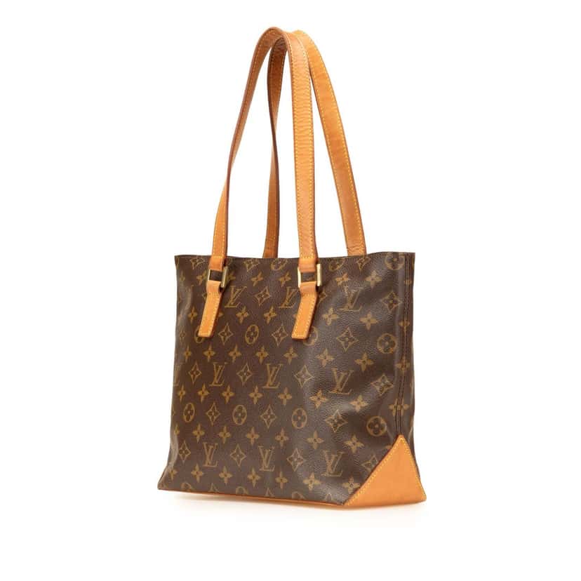 Louis Vuitton Monogram Cabas Piano Brown Canvas Good condition - Back View