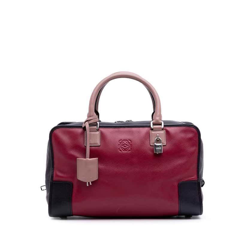 Loewe Tricolor Leather Amazona 36 Red Leather Good condition - Front View