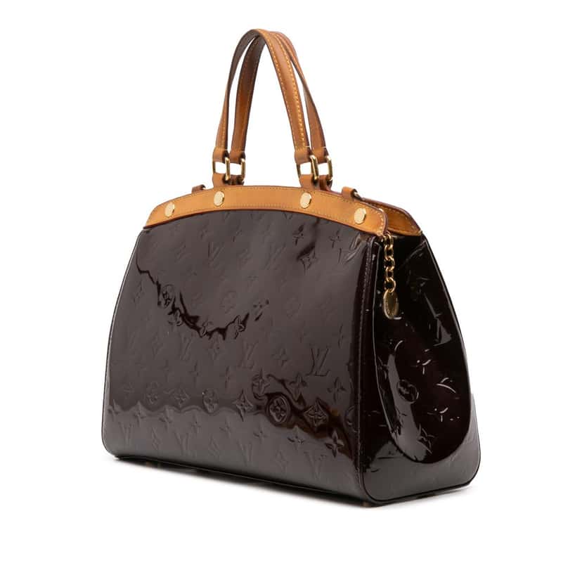 Louis Vuitton Monogram Vernis Brea MM Purple Leather Good condition - Back View