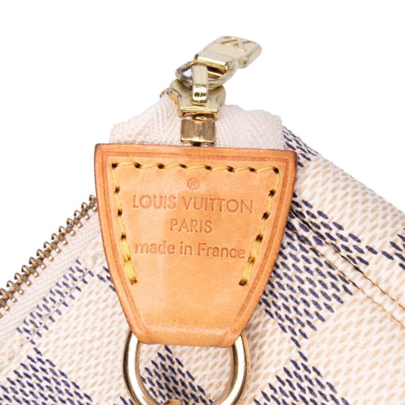 Louis Vuitton Damier Azur Mini Pochette Accessoires White Canvas Good condition - Box View