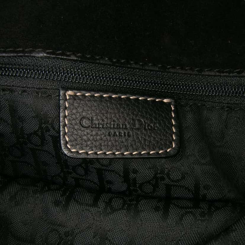 Dior Leather Baudrier Saddle Bag Black Leather Good condition - Box View