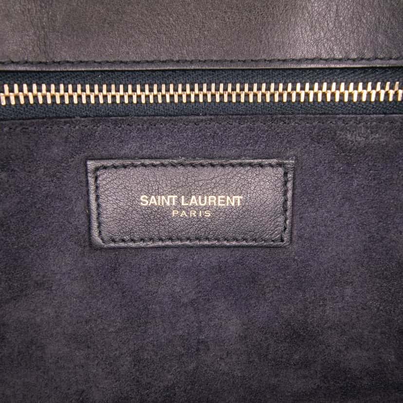 Saint Laurent Small Leather Sac De Jour Satchel Black Leather Good condition - Box View