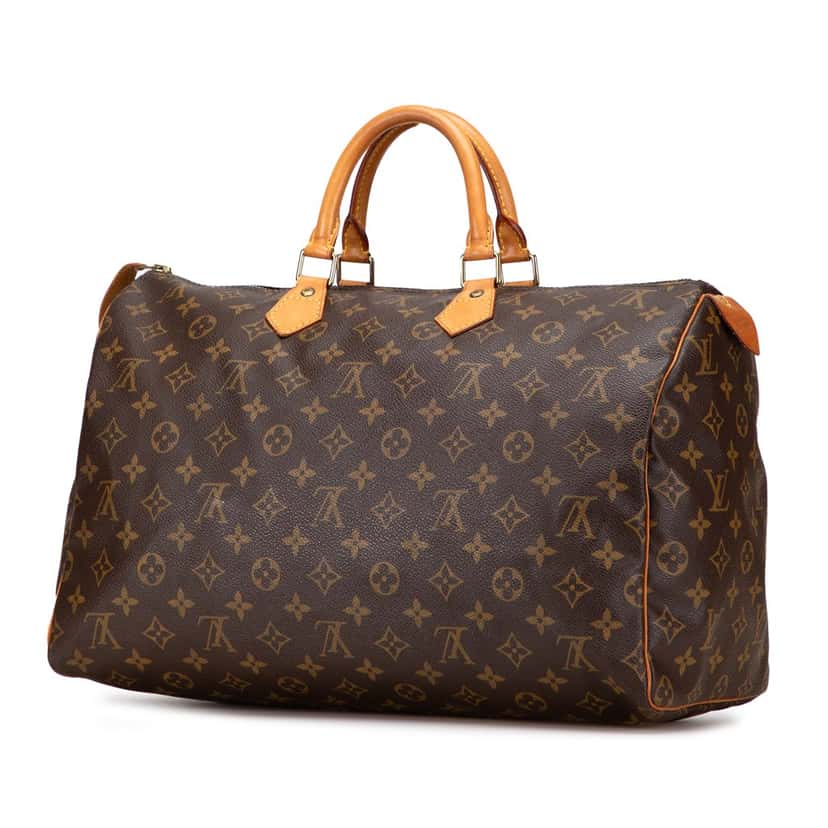 Louis Vuitton Monogram Speedy 40 Brown Canvas Good condition - Back View