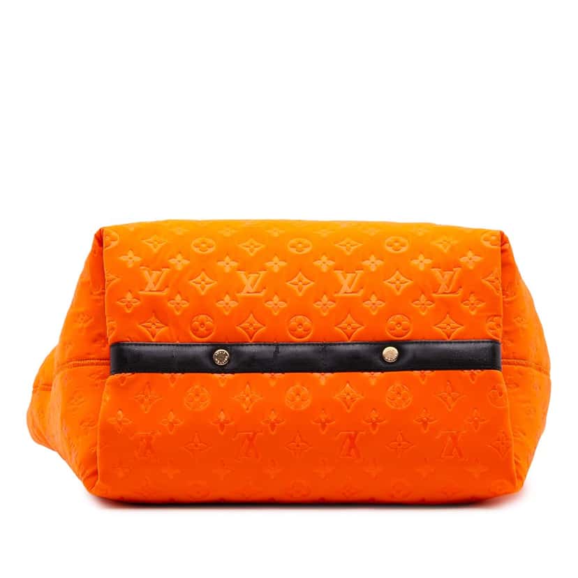 Louis Vuitton Monogram Embossed Neoprene Scuba MM Orange Polyester Fair condition - Inside View