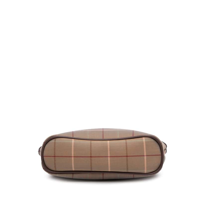 Burberry Vintage Check Canvas Clutch Brown Canvas Good condition - Inside View