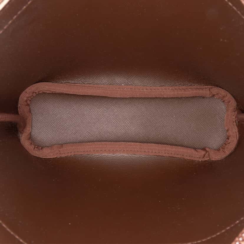 Burberry Vintage Check Canvas Clutch Brown Canvas Good condition - Model View