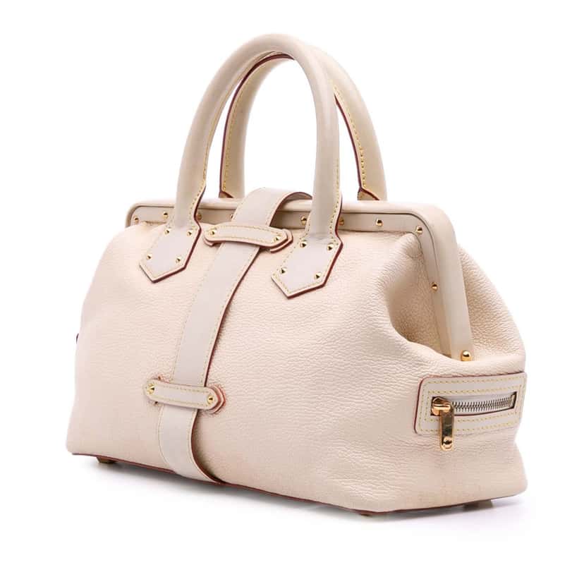 Louis Vuitton Suhali Lingenieux PM White Leather Good condition - Back View