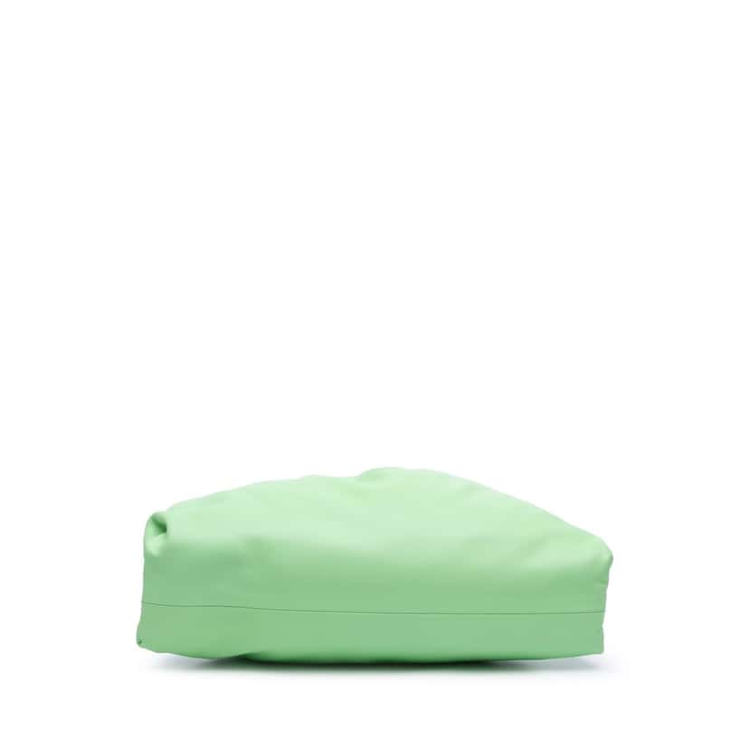 Bottega Veneta Teen Lambskin Pouch Green Leather Good condition - Inside View