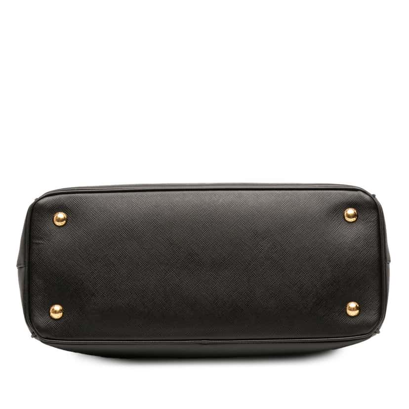 Prada Medium Saffiano Lux Galleria Satchel Black Leather Good condition - Inside View