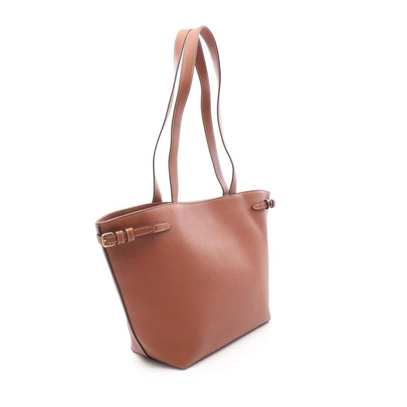 Celine Small Calfskin Cabas Cuir Triomphe Anais Tote Brown Leather Good condition - Back View