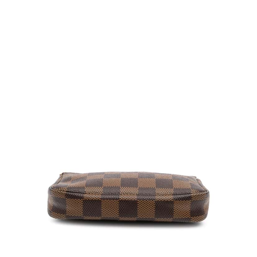 Louis Vuitton Damier Ebene Mini Pochette Accessoires Brown Canvas Good condition - Inside View