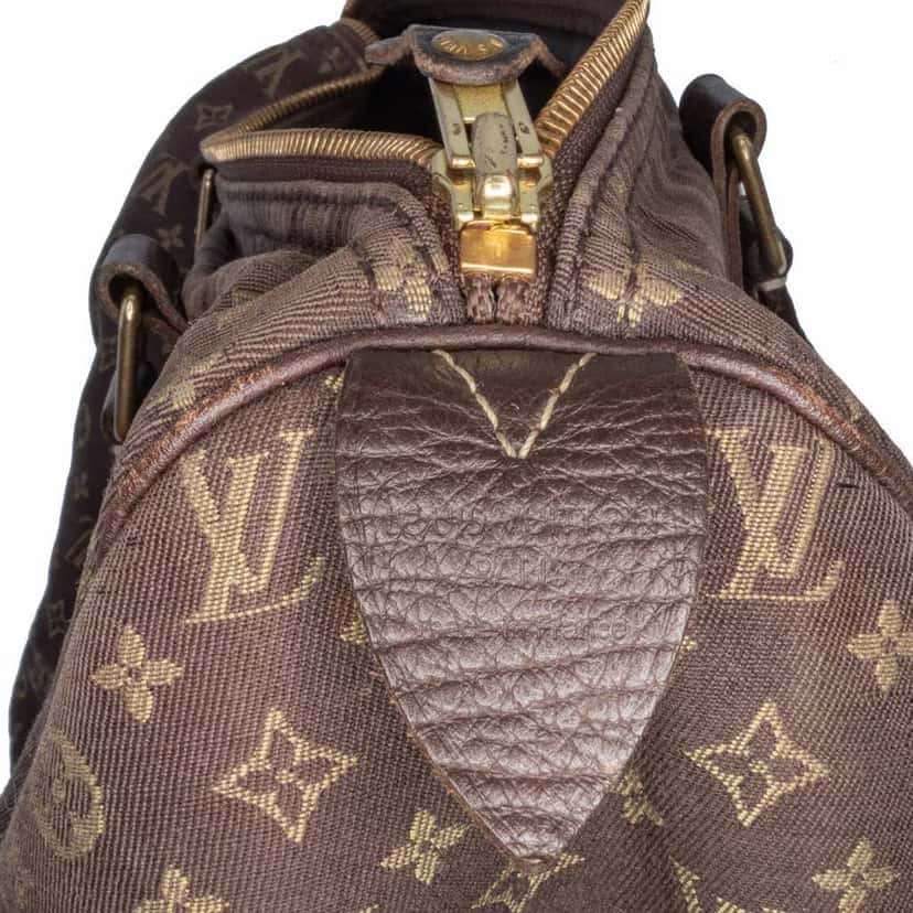 Louis Vuitton Monogram Mini Lin Speedy 30 Brown Canvas Good condition - Box View