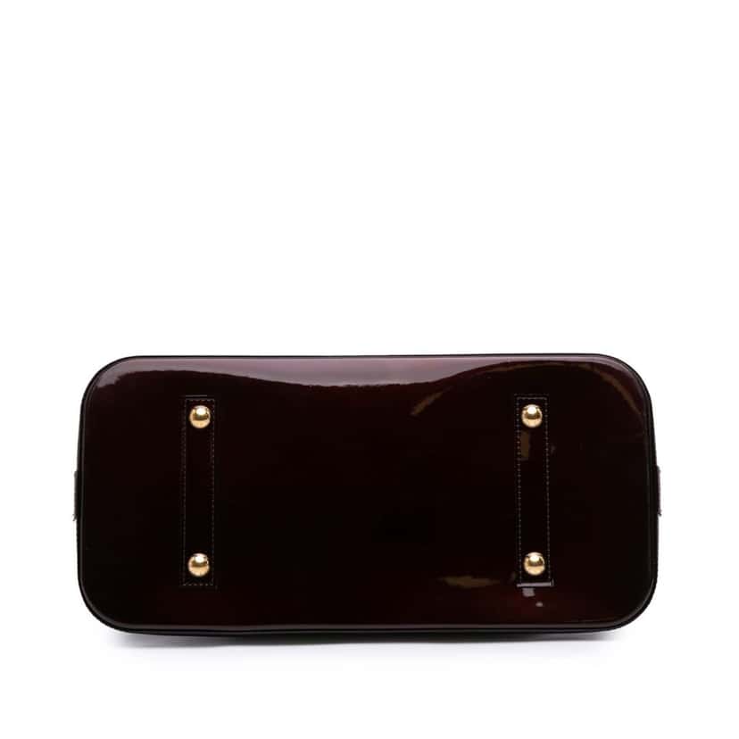 Louis Vuitton Monogram Vernis Alma GM Purple Leather Good condition - Inside View