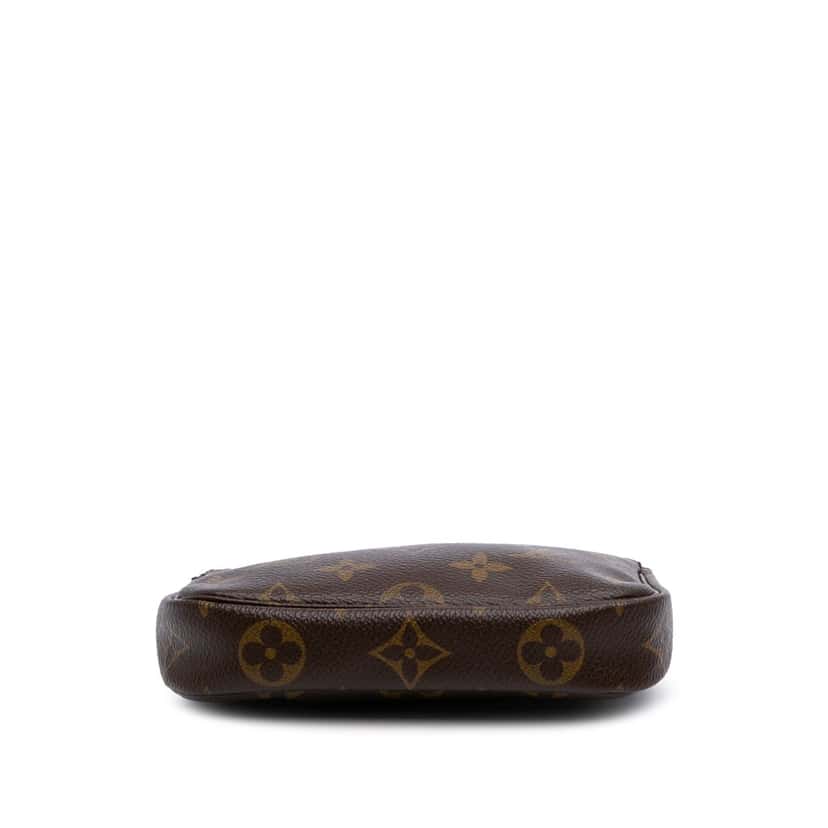 Louis Vuitton Monogram Mini Pochette Accessoires Brown Canvas Good condition - Inside View