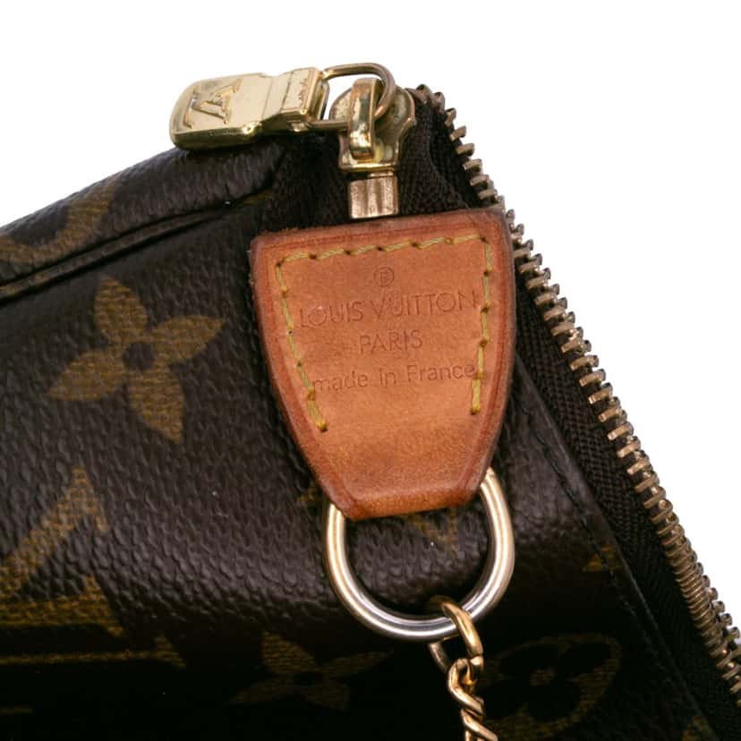 Louis Vuitton Monogram Mini Pochette Accessoires Brown Canvas Good condition - Box View