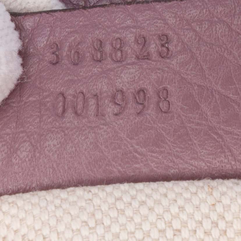 Gucci Mini Calfskin Bamboo Shopper Satchel Purple Leather Good condition - Box View