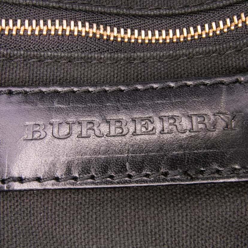 Burberry Small Leather Trimmed House Check Canvas Bridle Orchard Satchel Brown Canvas Good condition - Box View