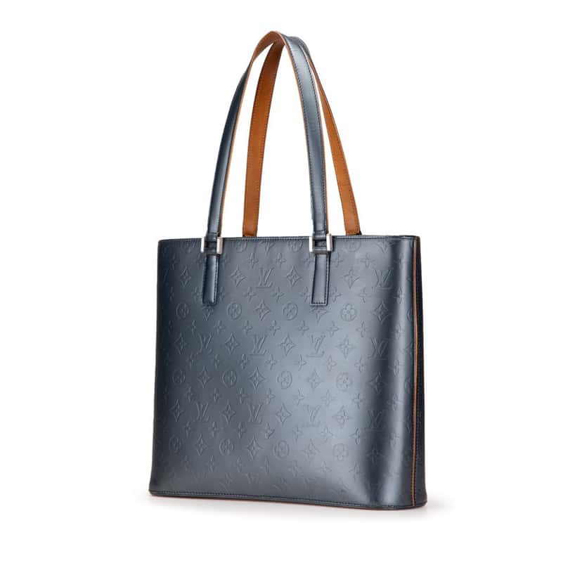 Louis Vuitton Monogram Mat Wilwood Blue Leather Good condition - Back View