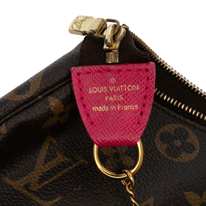 Louis Vuitton Monogram Giraffe Christmas Mini Pochette Accessoires Brown Canvas Good condition - Box View