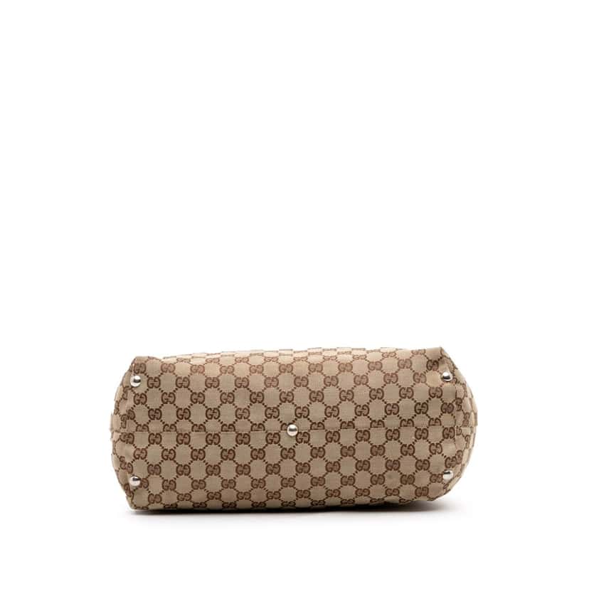 Gucci GG Canvas Icon Bit Tote Brown Canvas Good condition - Inside View