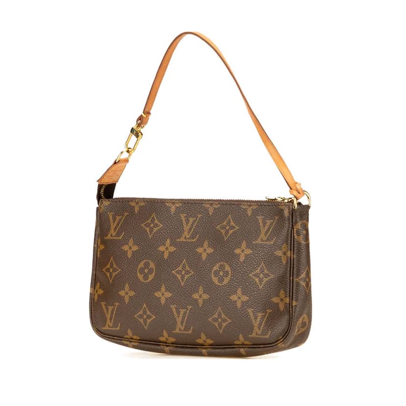 Louis Vuitton Monogram Pochette Accessoires Brown Canvas Good condition - Back View
