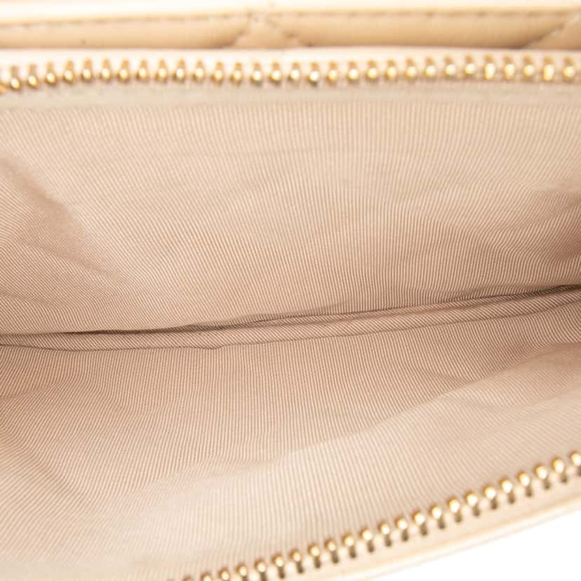 Chanel CC Quilted Lambskin Double Zip Crossbody Brown Leather Good condition - Box View
