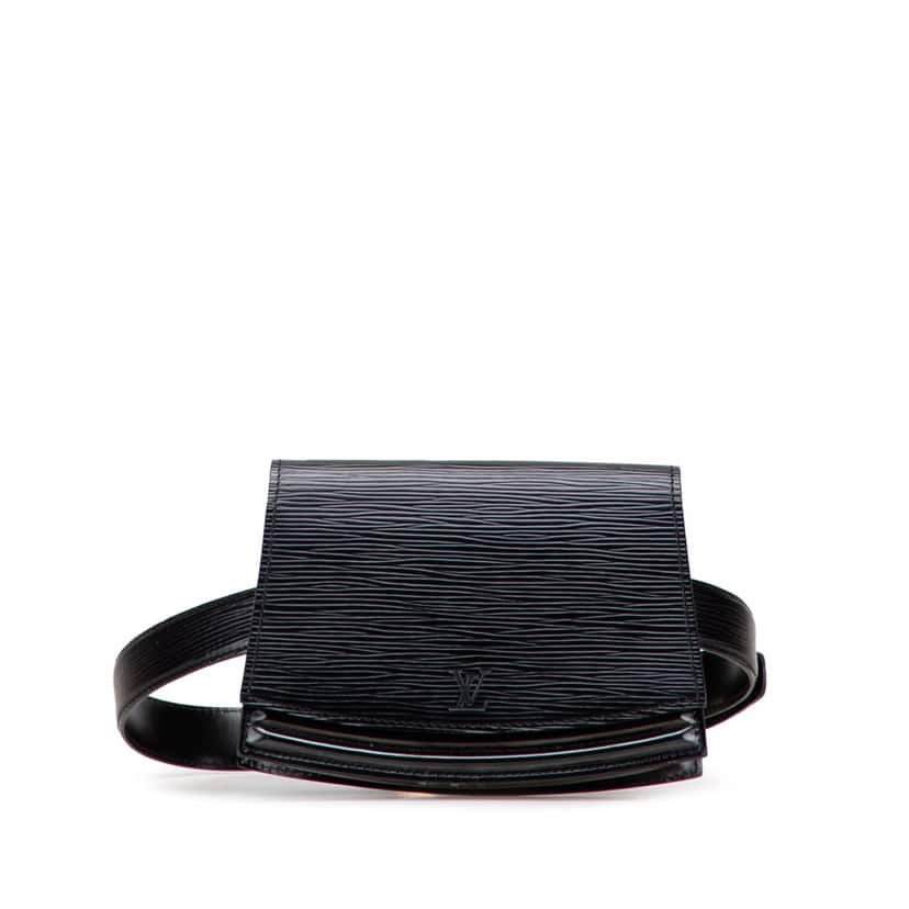 Louis Vuitton Epi Tilsitt Belt Bag Black Leather Good condition - Front View