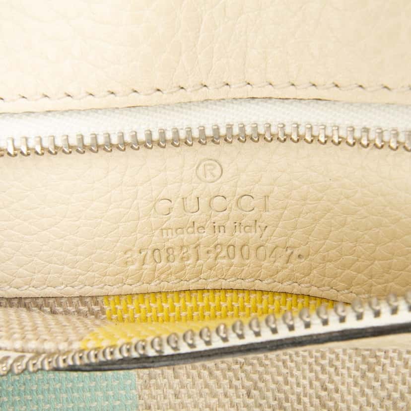 Gucci Small Leather Bamboo Daily Satchel White Leather Good condition - Box View