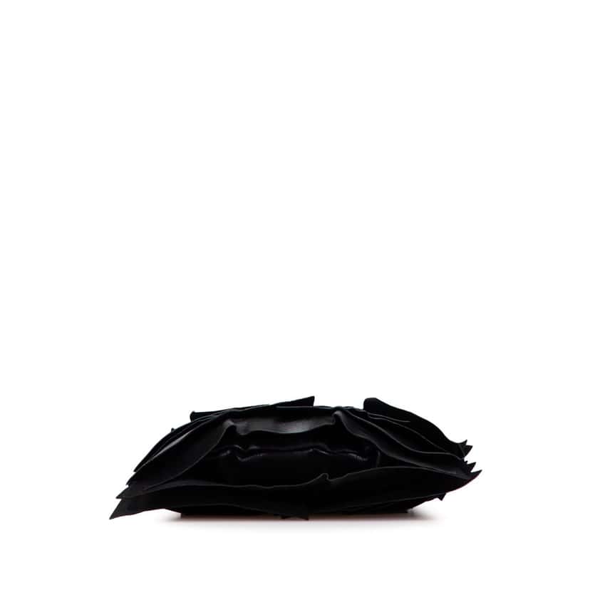 Yves Saint Laurent Ruffled Leather Saint Tropez Hobo Black Leather Good condition - Inside View