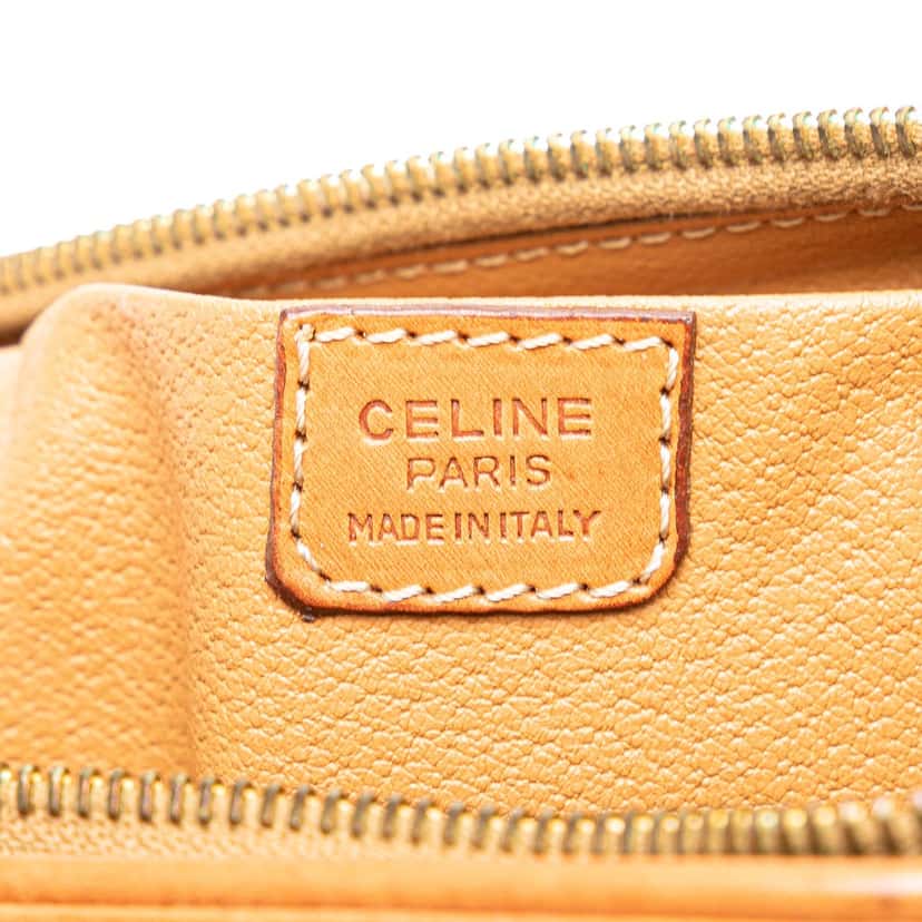 Celine Macadam Coated Canvas Pouch Brown Canvas Good condition - Box View
