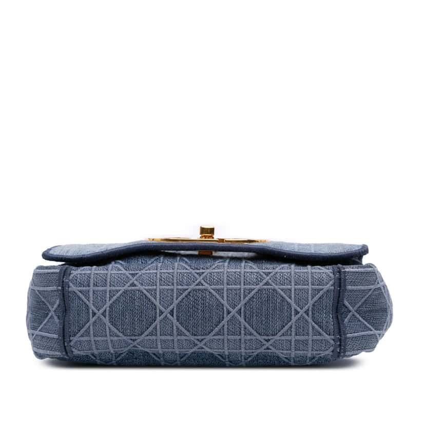 Dior Small Denim Cannage Caro Bag Blue Denim Good condition - Inside View