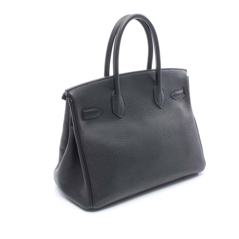 Hermès Togo Birkin Retourne 30 Black Leather Good condition - Back View