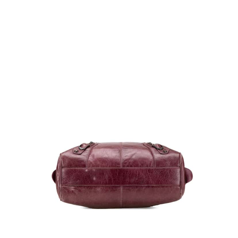 Balenciaga Chevre Motocross Classic Briefcase Tote Red Leather Fair condition - Inside View