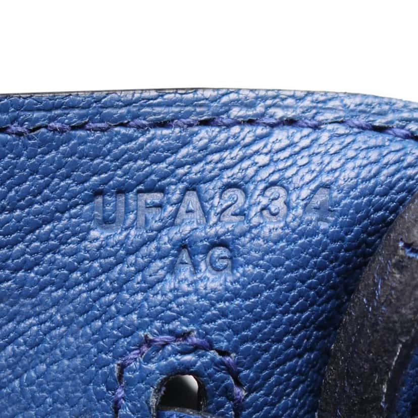 Hermès Togo Birkin Retourne 40 Blue Leather Good condition - Box View