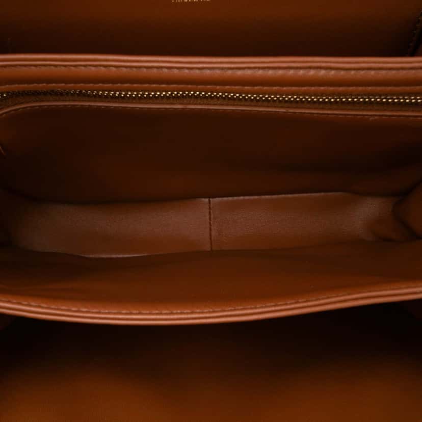 Celine Classique Triomphe Coated Canvas and Calfskin Triomphe Crossbody Brown Canvas Good condition - Model View