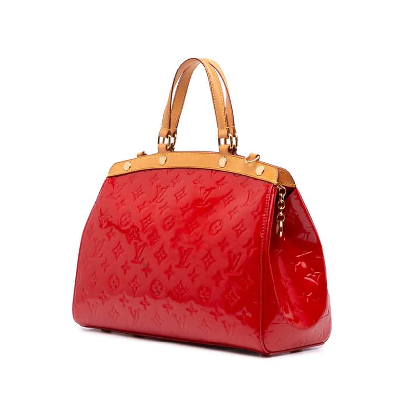 Louis Vuitton Monogram Vernis Brea MM Red Leather Good condition - Back View