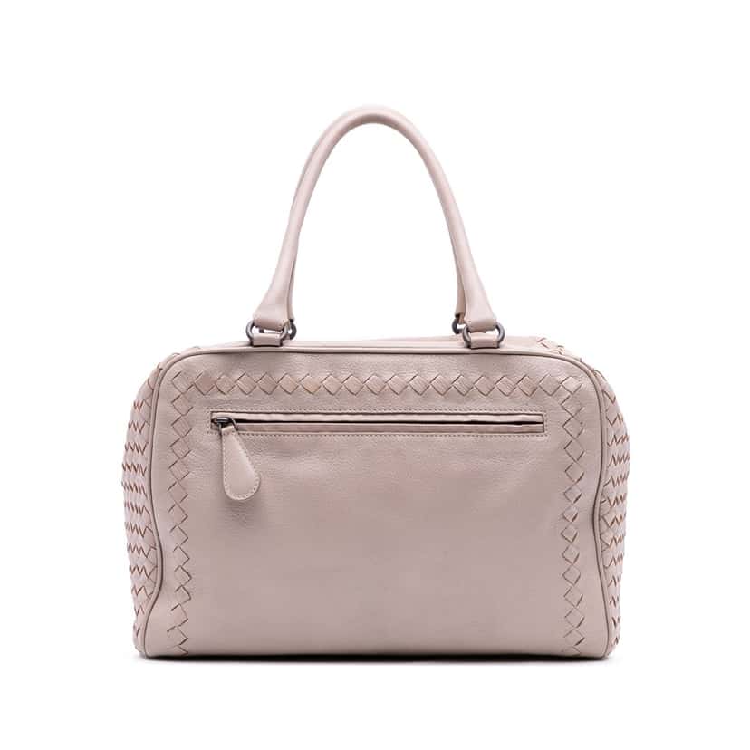 Bottega Veneta Madras Goatskin Intrecciato Sfumato Brera Bag Brown Leather Good condition - Front View