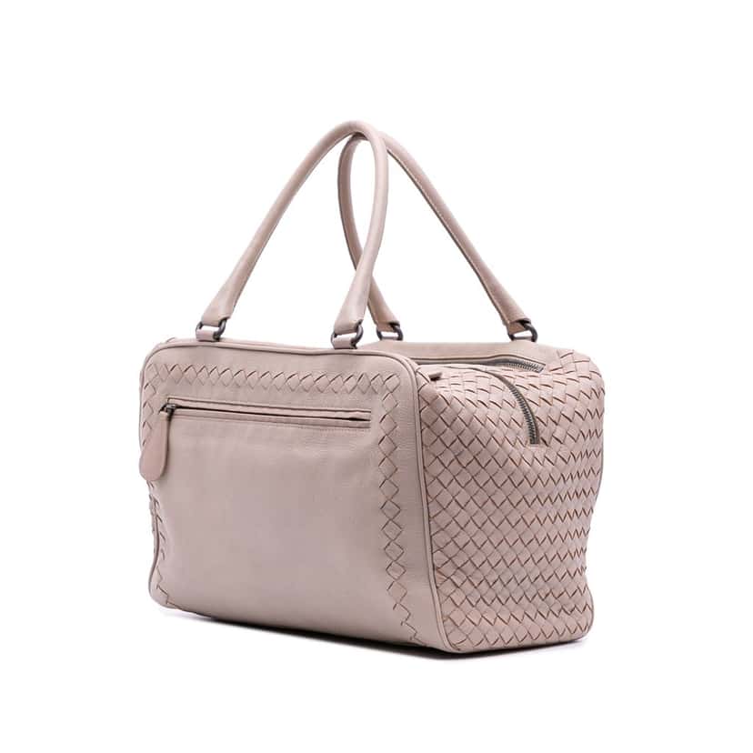 Bottega Veneta Madras Goatskin Intrecciato Sfumato Brera Bag Brown Leather Good condition - Back View
