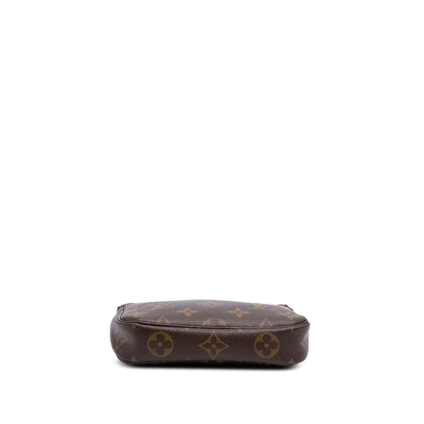 Louis Vuitton Monogram Mini Pochette Accessoires Brown Canvas Good condition - Inside View