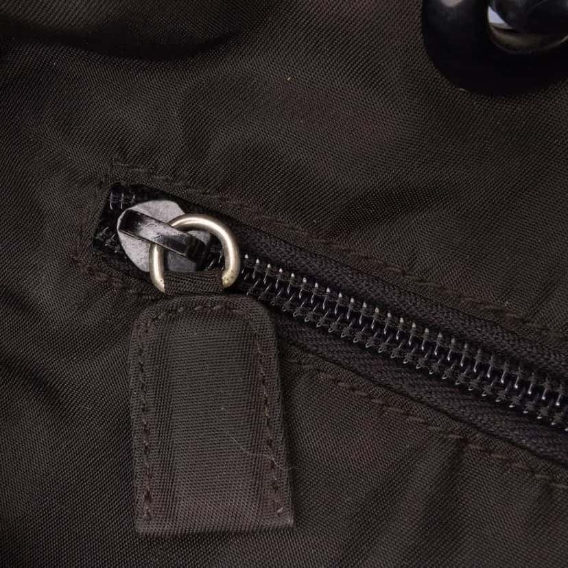 Prada Tessuto and Leather Chain Tote Black Good condition - Box View