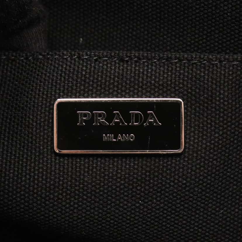 Prada Canvas Canapa Logo Camouflage Satchel Brown Canvas Good condition - Model View