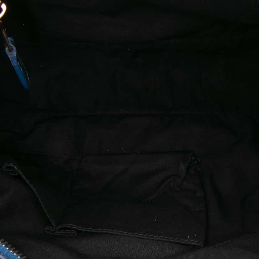 Balenciaga Lambskin Motocross Giant 12 First Satchel Blue Leather Good condition - Model View