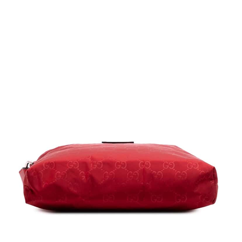 Gucci GG Nylon Flat Messenger Bag Red Good condition - Inside View