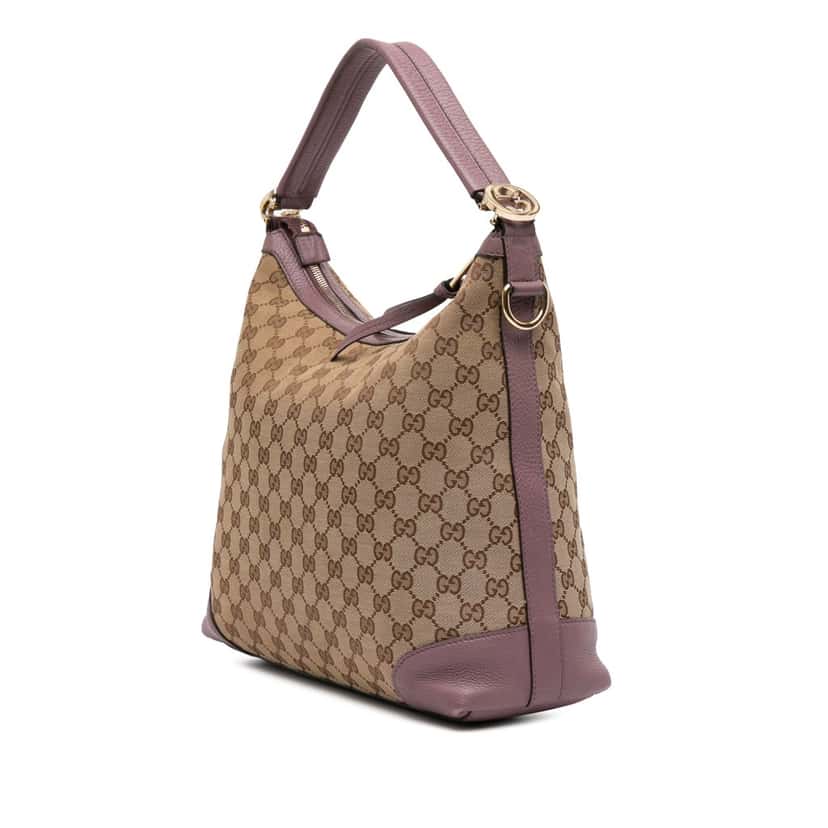 Gucci Small GG Canvas Miss GG Hobo Brown Canvas Good condition - Back View
