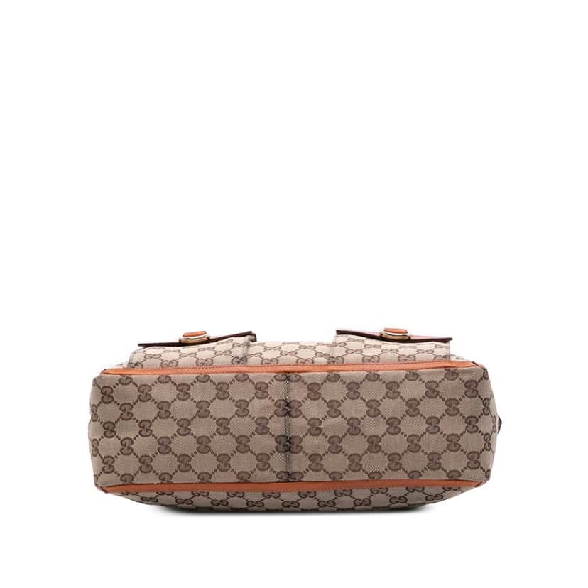 Gucci GG Canvas Abbey D Ring Pocket Tote Brown Canvas Good condition - Inside View
