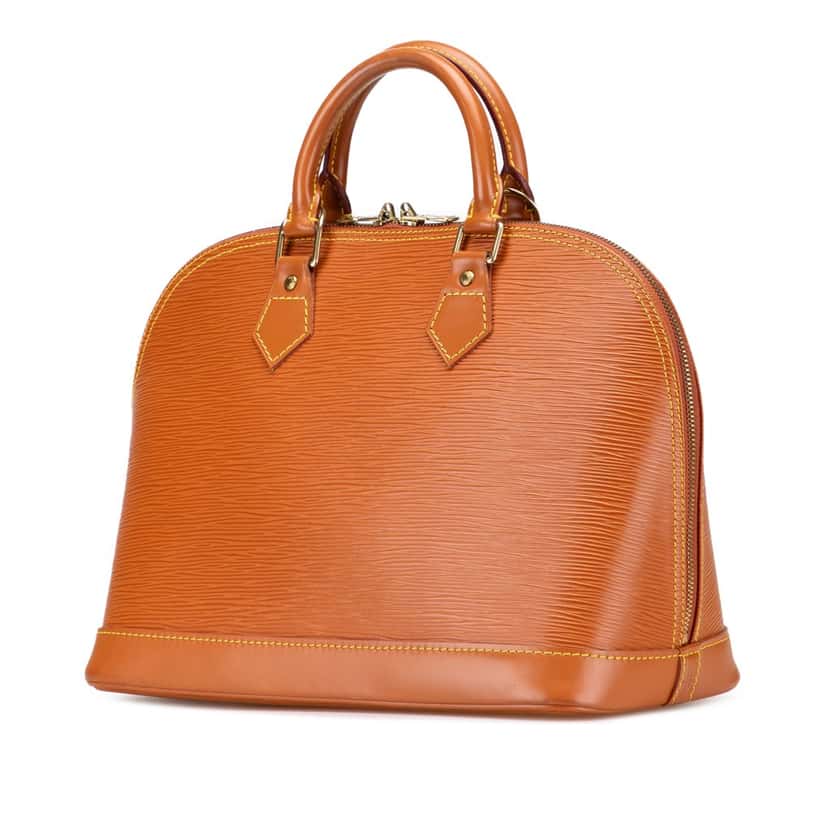 Louis Vuitton Epi Alma PM Brown Leather Good condition - Back View