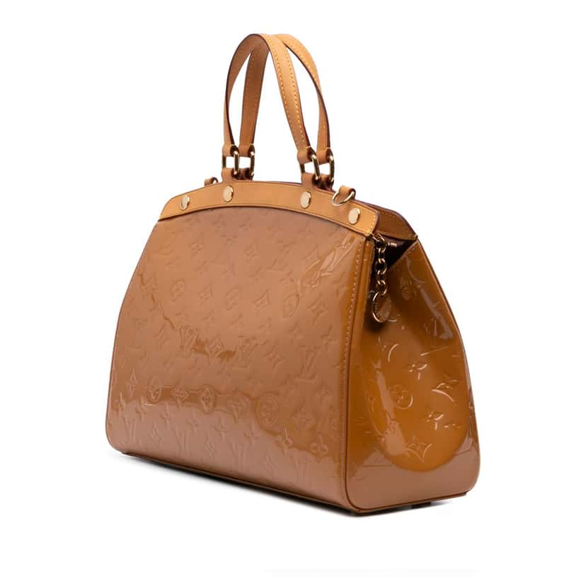 Louis Vuitton Monogram Vernis Brea MM Brown Leather Good condition - Back View