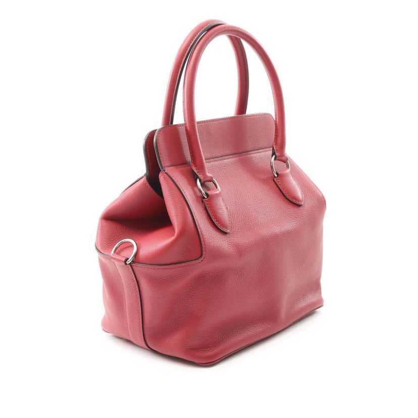 Hermès Evercolor Toolbox 20 Red Leather Good condition - Back View