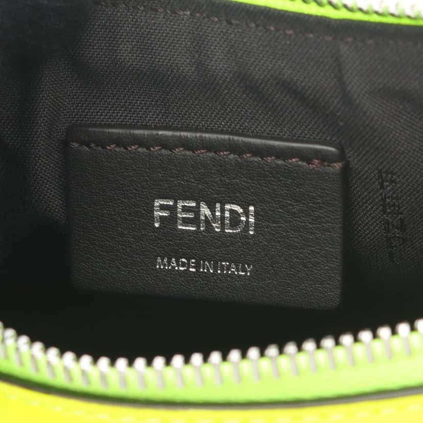 Fendi Small Vitello Grace Matte Fendigraphy Hobo Yellow Leather Good condition - Model View